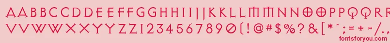 ExocetLight Font – Red Fonts on Pink Background