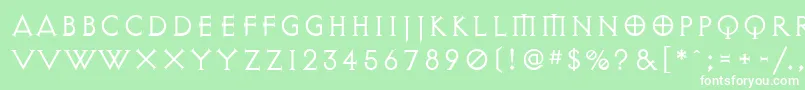 ExocetLight Font – White Fonts on Green Background