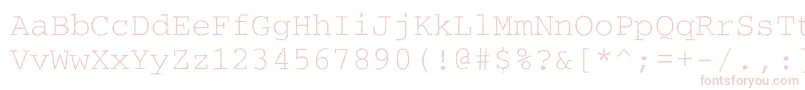 Courierroughc-Schriftart – Rosa Schriften