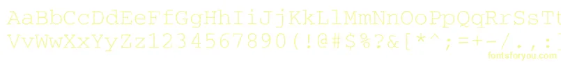 Courierroughc Font – Yellow Fonts