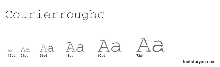 Размеры шрифта Courierroughc
