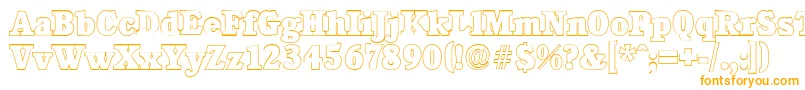 CalgaryoutlineHeavyRegular Font – Orange Fonts