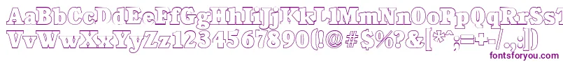 Police CalgaryoutlineHeavyRegular – polices violettes