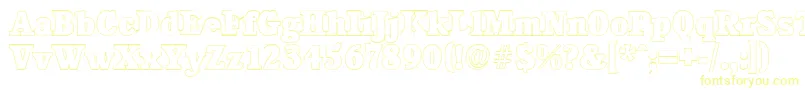 CalgaryoutlineHeavyRegular Font – Yellow Fonts