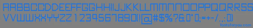 KubusBold Font – Blue Fonts on Gray Background