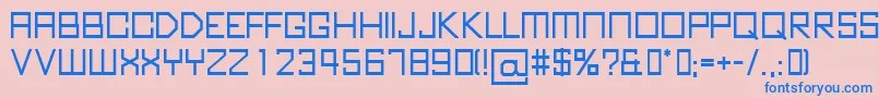 KubusBold Font – Blue Fonts on Pink Background