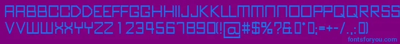 KubusBold Font – Blue Fonts on Purple Background