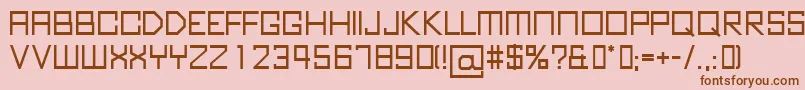 KubusBold Font – Brown Fonts on Pink Background