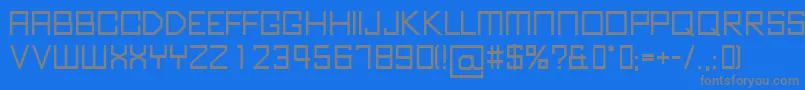 KubusBold Font – Gray Fonts on Blue Background