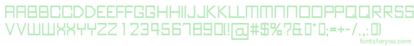 KubusBold Font – Green Fonts on White Background