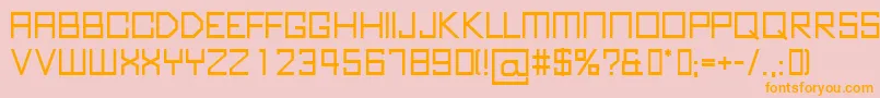 KubusBold Font – Orange Fonts on Pink Background