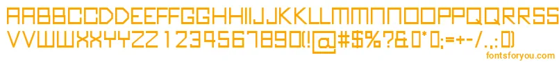 KubusBold Font – Orange Fonts on White Background