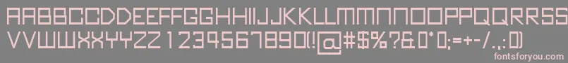 KubusBold Font – Pink Fonts on Gray Background