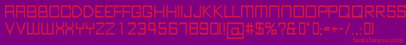 KubusBold Font – Red Fonts on Purple Background