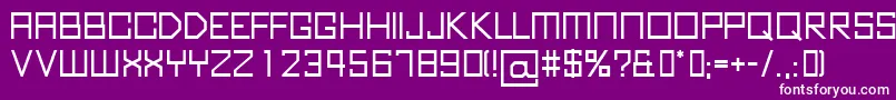 フォントKubusBold – 紫の背景に白い文字