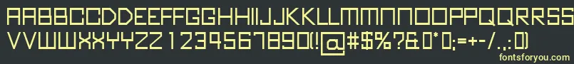 KubusBold Font – Yellow Fonts on Black Background