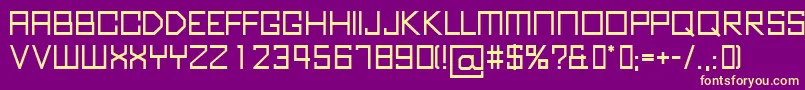 KubusBold Font – Yellow Fonts on Purple Background