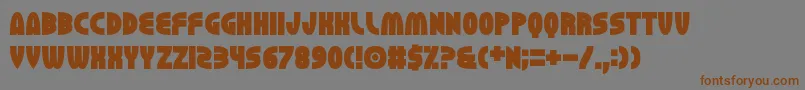 Erhank Font – Brown Fonts on Gray Background