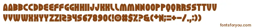 Шрифт Erhank – коричневые шрифты на белом фоне