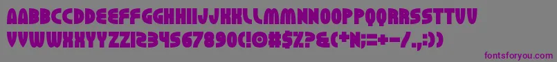 Erhank-fontti – violetit fontit harmaalla taustalla