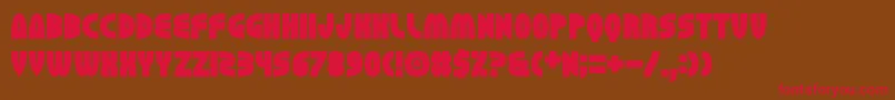 Erhank Font – Red Fonts on Brown Background