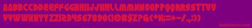 Erhank Font – Red Fonts on Purple Background