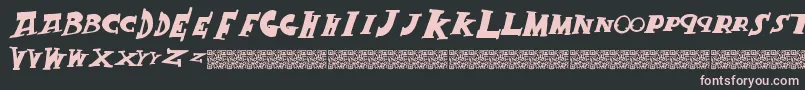 Crackking Font – Pink Fonts on Black Background