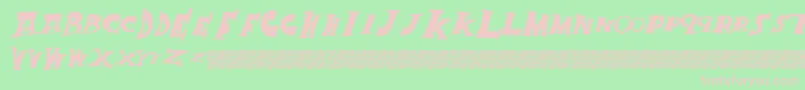 Crackking Font – Pink Fonts on Green Background