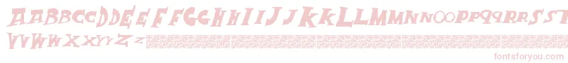 Шрифт Crackking – розовые шрифты