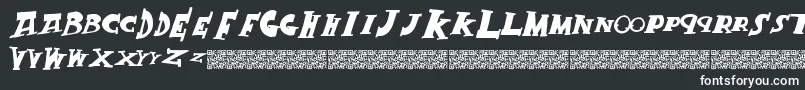 Crackking Font – White Fonts on Black Background