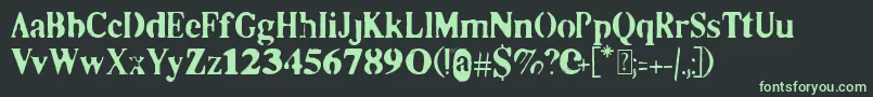 Co2 Font – Green Fonts on Black Background