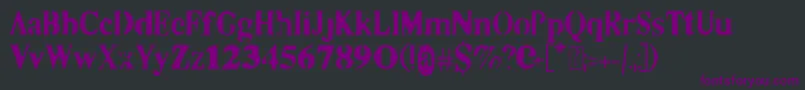 Co2 Font – Purple Fonts on Black Background