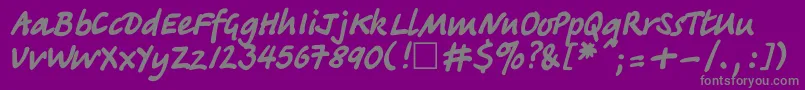 TagircttNormal Font – Gray Fonts on Purple Background