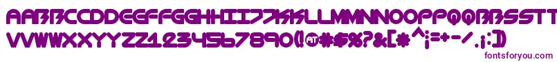 BiometricChubby Font – Purple Fonts on White Background
