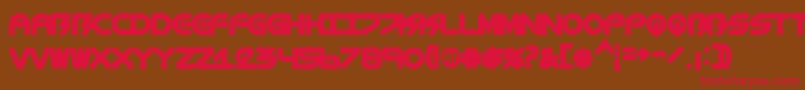 BiometricChubby Font – Red Fonts on Brown Background