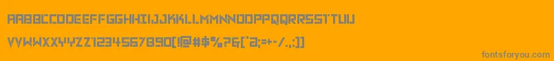 Vikingsquadcond Font – Gray Fonts on Orange Background