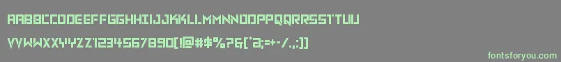 Vikingsquadcond Font – Green Fonts on Gray Background