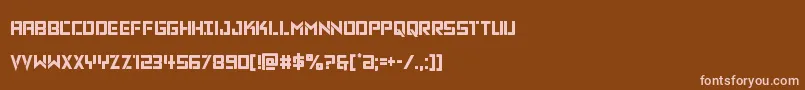 Vikingsquadcond Font – Pink Fonts on Brown Background