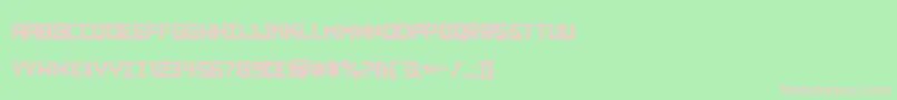 Vikingsquadcond Font – Pink Fonts on Green Background