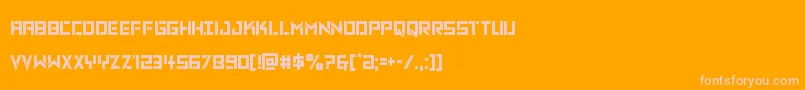 Vikingsquadcond Font – Pink Fonts on Orange Background