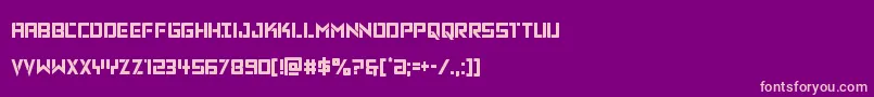 Vikingsquadcond Font – Pink Fonts on Purple Background