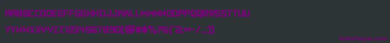 Vikingsquadcond Font – Purple Fonts on Black Background