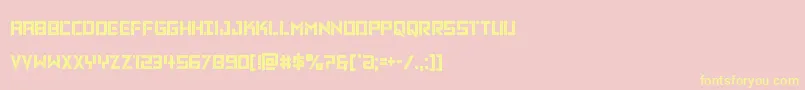 Vikingsquadcond Font – Yellow Fonts on Pink Background