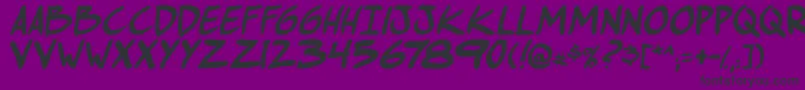 ComichustletbsItabold Font – Black Fonts on Purple Background