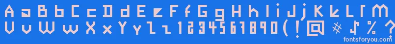 More about Okinawa Font Okinawa Font – Pink Fonts on Blue Background
