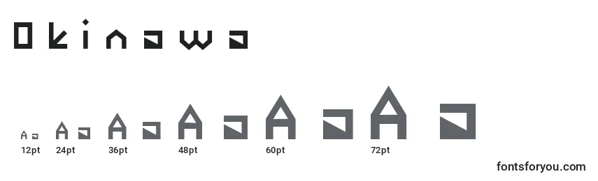 Размеры шрифта Okinawa