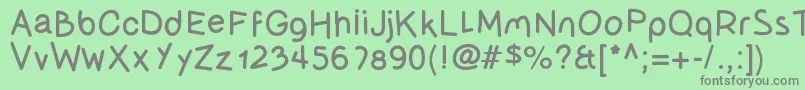 Olivessanspimiento Font – Gray Fonts on Green Background