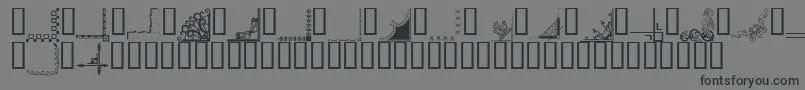 Bordc2 Font – Black Fonts on Gray Background
