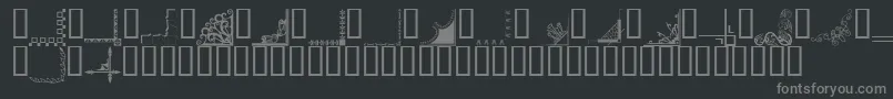 Bordc2 Font – Gray Fonts on Black Background