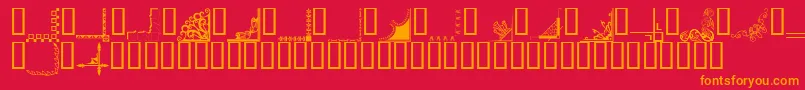 fuente Bordc2 – Fuentes Naranjas Sobre Fondo Rojo